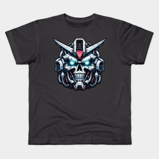 Biomech Skull S01 D82 Kids T-Shirt